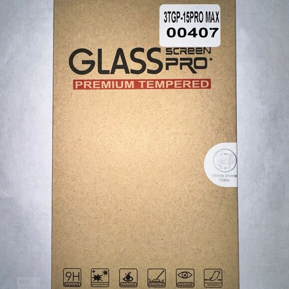 IPHONE SCREEN PROTECTOR FOR IP 15 Pro Max - Picture 1 of 4